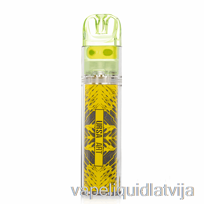 Pazaudēts Vape Ursa Nano Art 18w Pod Komplekts Dzeltenās Smiltis X Kaleido Art Vape šķidrums